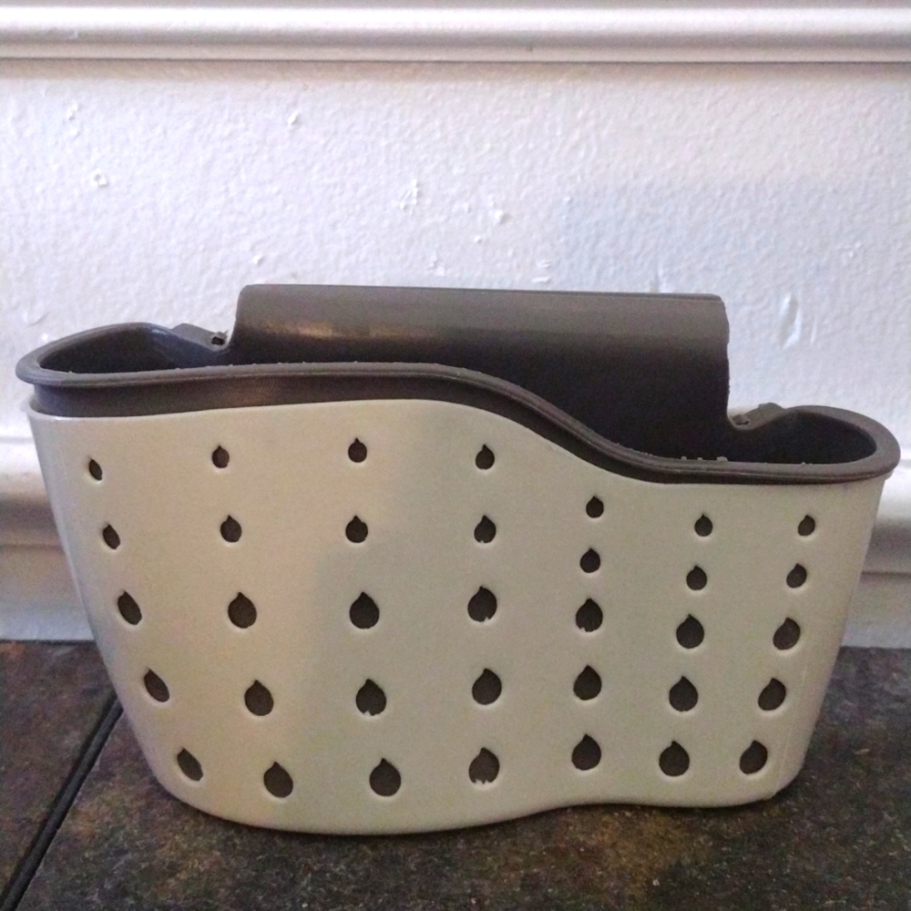 Kitchen Drain Basket White & Gray - New in Package